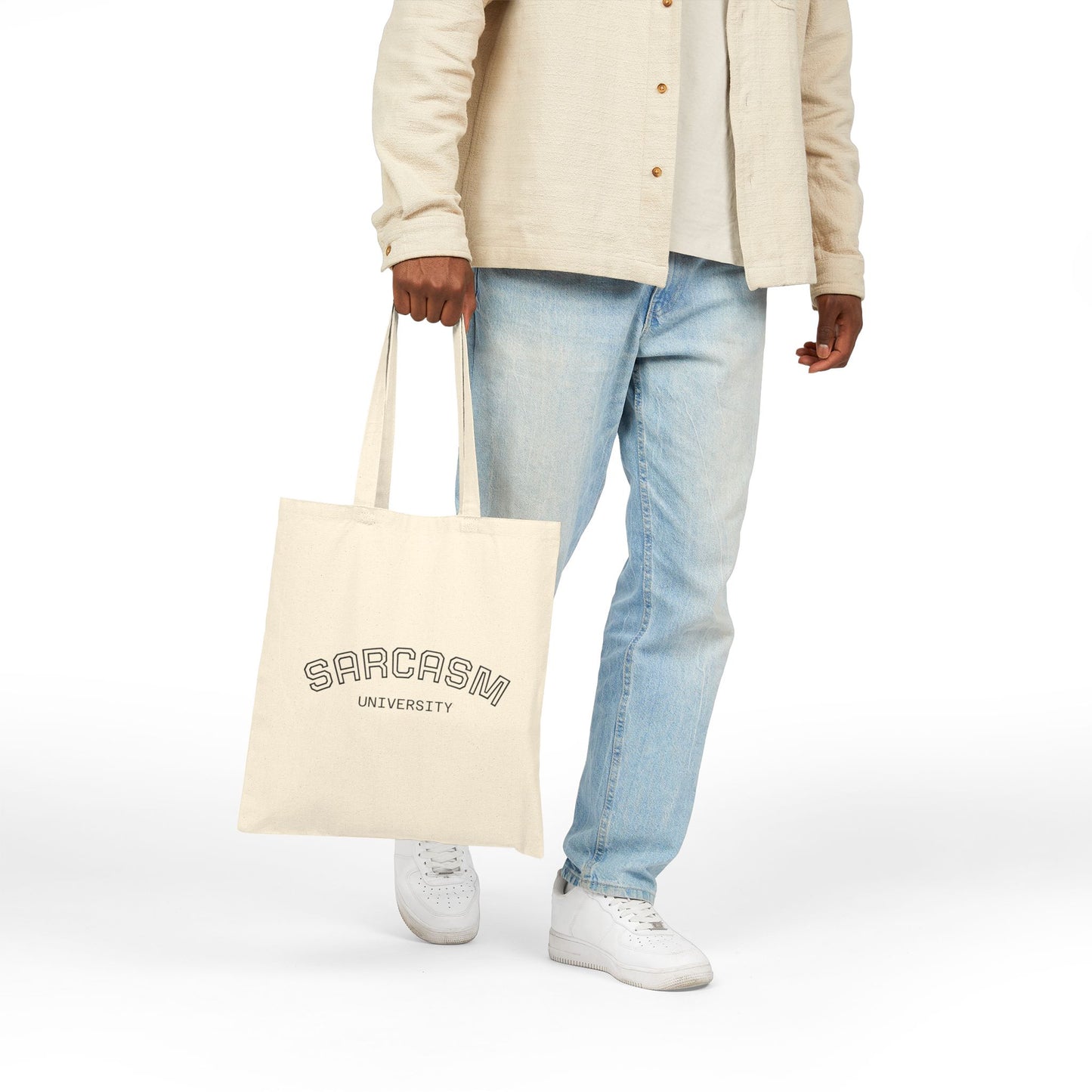 Humorous Cotton Canvas Tote Bag for Everyday Use, Sarcasm Gift, Eco-Friendly Shopping Bag, Funny Server Tote, Unique Gift Idea