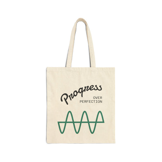 Progress Over Perfection Cotton Canvas Tote Bag | Eco-Friendly Shopping Bag, Reusable Tote, Motivational Gift, Minimalist Design, [...]